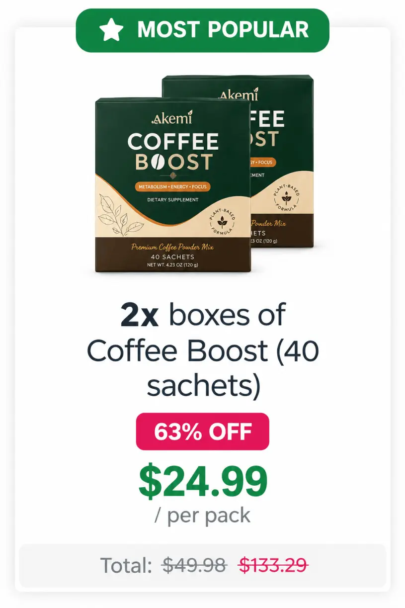 Akemi Coffee Boost offer price 